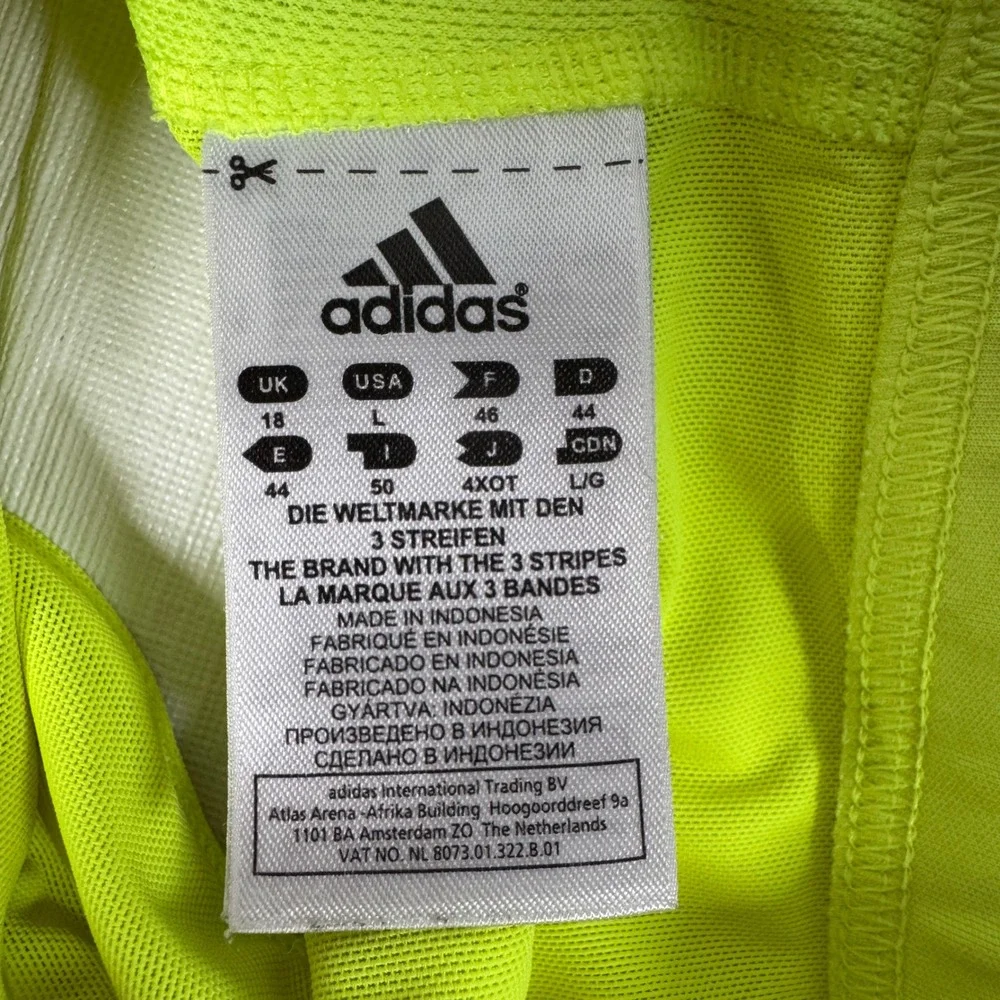 Adidas Womens Climacool Sports Bra Neon Yellow Green G68399 Size Large